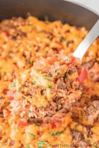 Spanish rice with ground beef