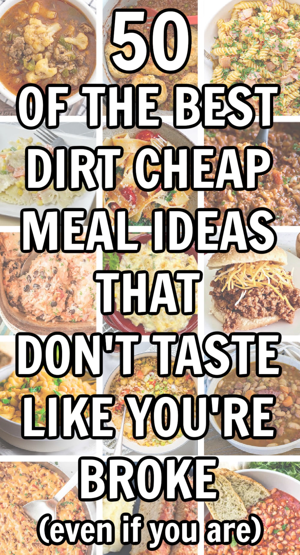 pin image - various images of cheap dinner meal ideas