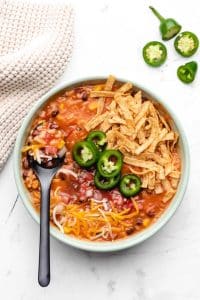 vegetarian tortilla soup