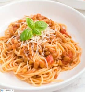 spinach and lentil pasta